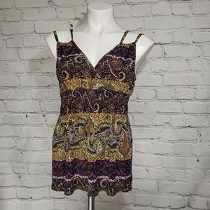 Cato double spaghetti strap boho top